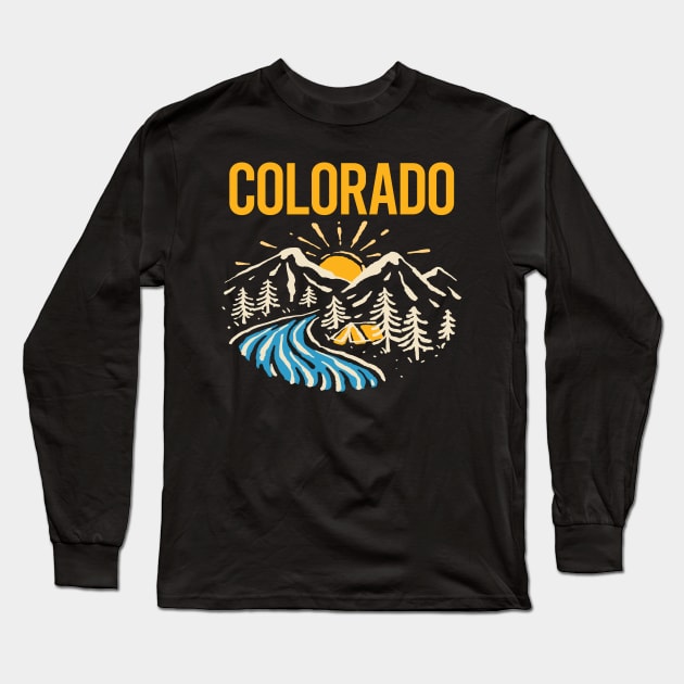 Nature Landscape Colorado Long Sleeve T-Shirt by rosenbaumquinton52